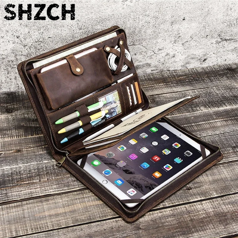 Tech Accessories For Ipad - Leather Tablet Storage Bag for Apple