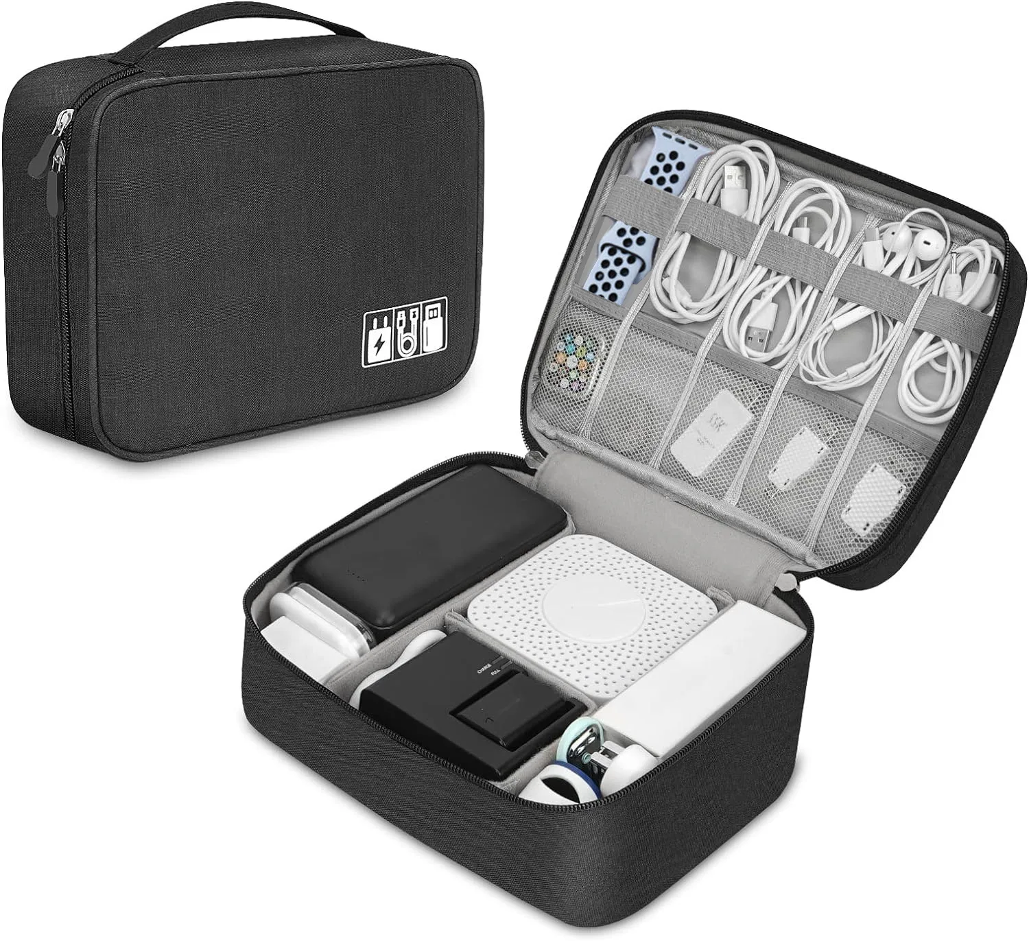 Tech Accessories Types - Portable Tech Organizer Case for Electronic