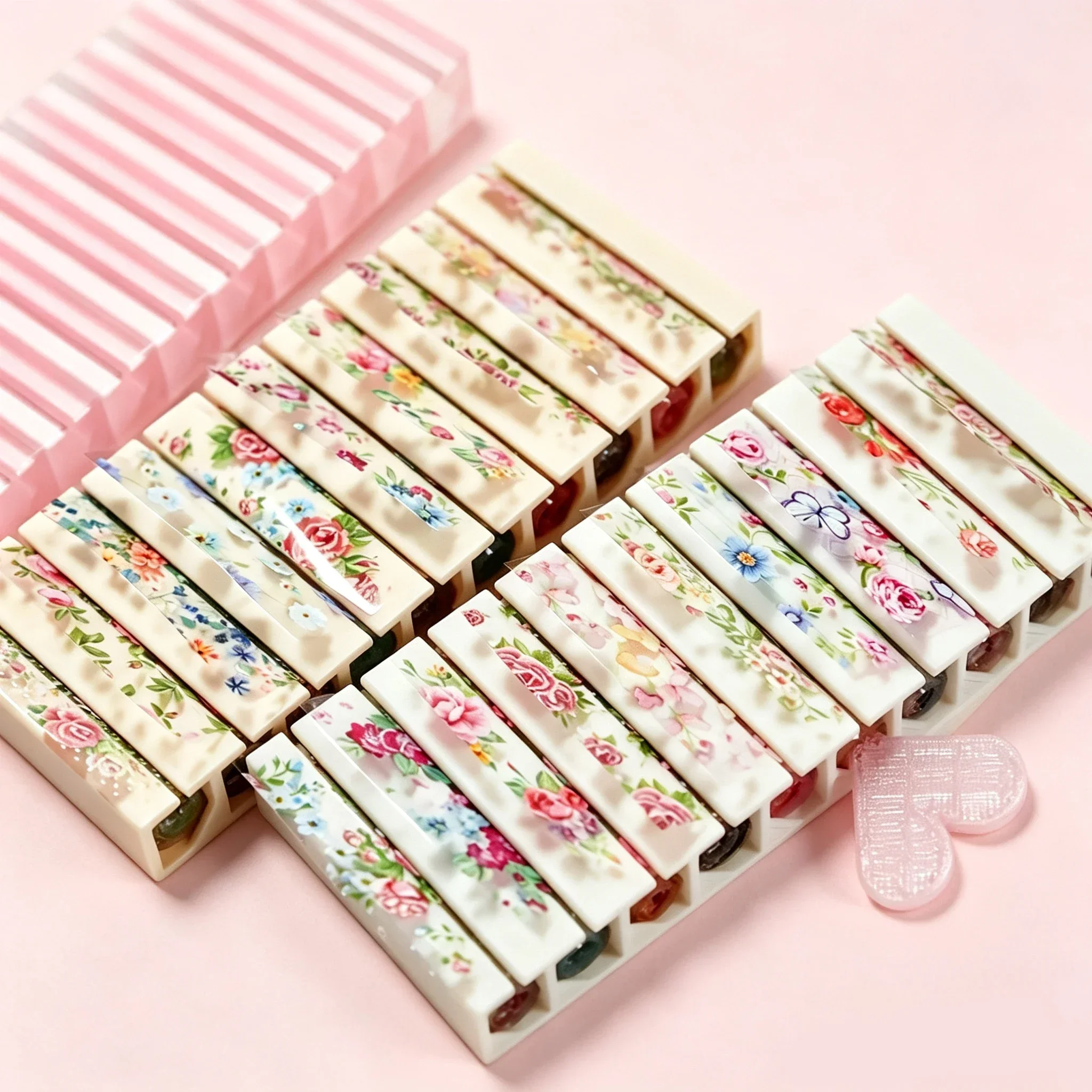 Nail Tech Accessories - Portable 10-Grid Nail Starry Foil Storage