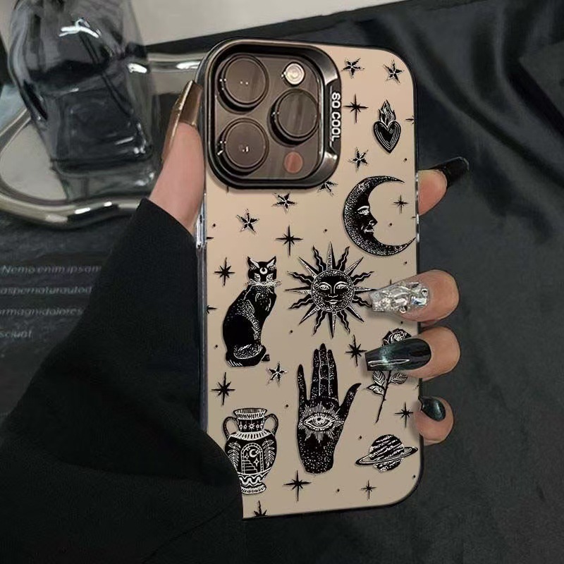 Tech Accessories Iphone - Sun Moon Cat Luxury Phone Case