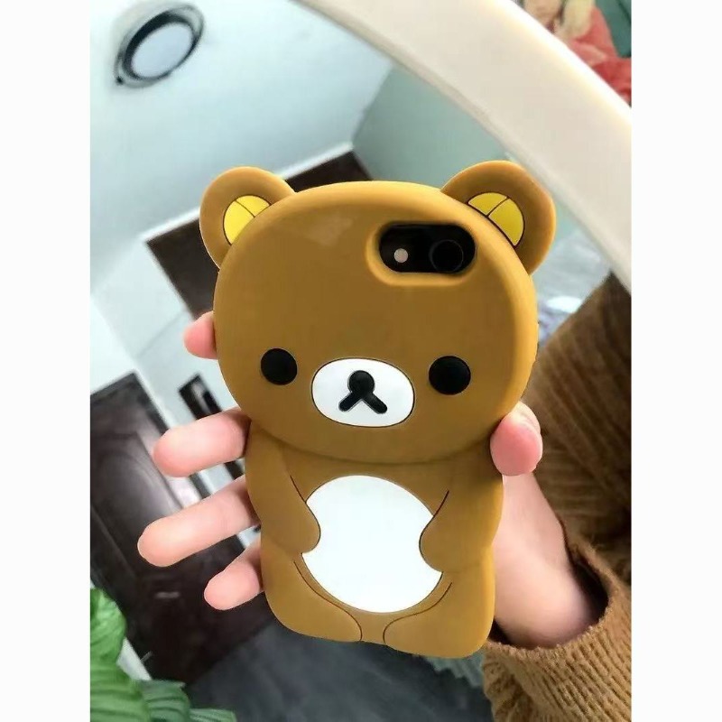 Tech Accessories Iphone - 3D Rilakkuma Stereo Silicone Shockproof Phone