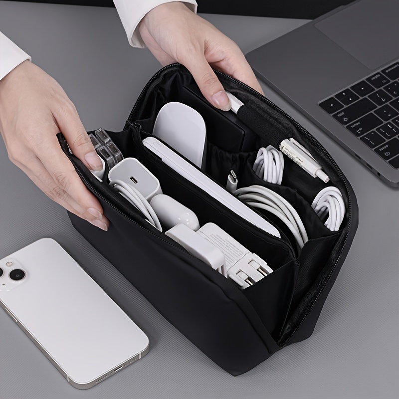 Compartment Tech Organizer Pou - Tech Accessories Travel ulasan dan harga