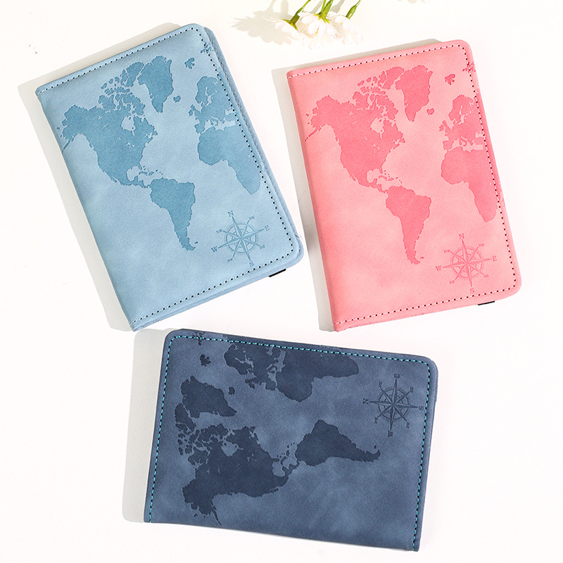 New Map Printed Passport Holde - Tech Accessories Travel ulasan dan harga