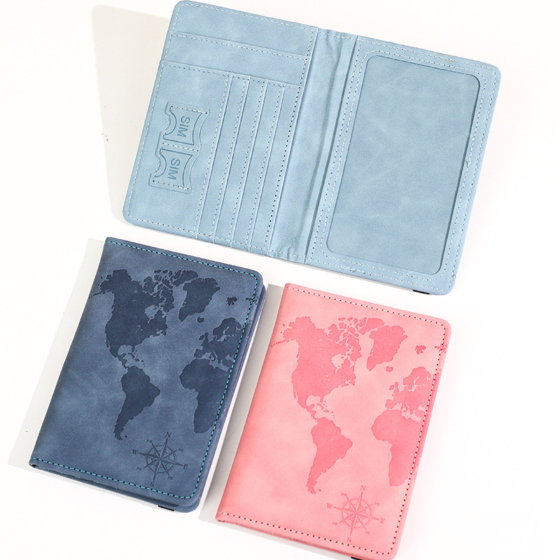 New Map Printed Passport Holde - Tech Accessories Travel ulasan dan harga