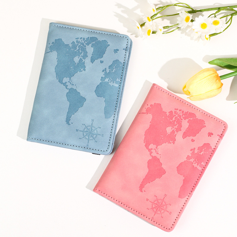 New Map Printed Passport Holde - Tech Accessories Travel ulasan dan harga