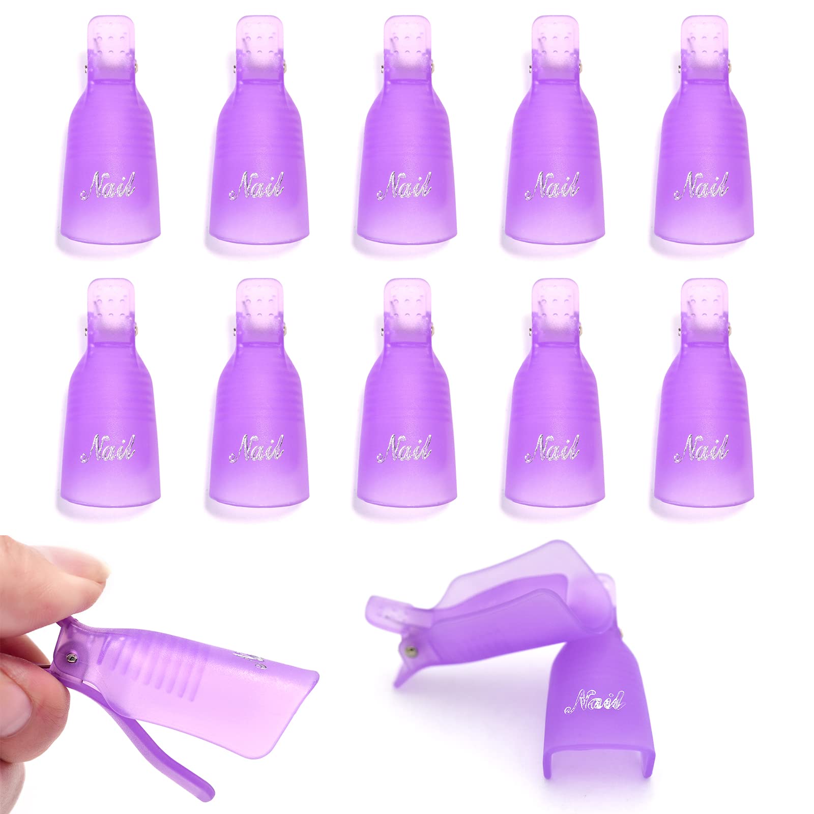 10Pcs Plastic Nail Art Soak Of - Nail Tech Accessories ulasan dan harga