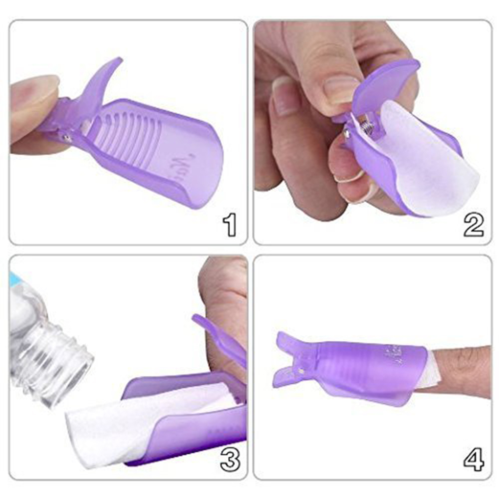 10Pcs Plastic Nail Art Soak Of - Nail Tech Accessories ulasan dan harga