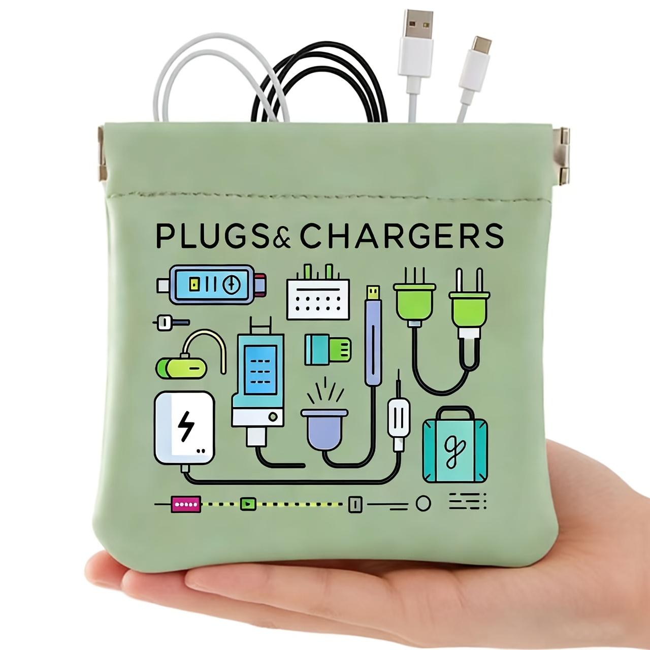 Portable Cable Organizer Bag 1 - Tech Accessories Travel ulasan dan harga