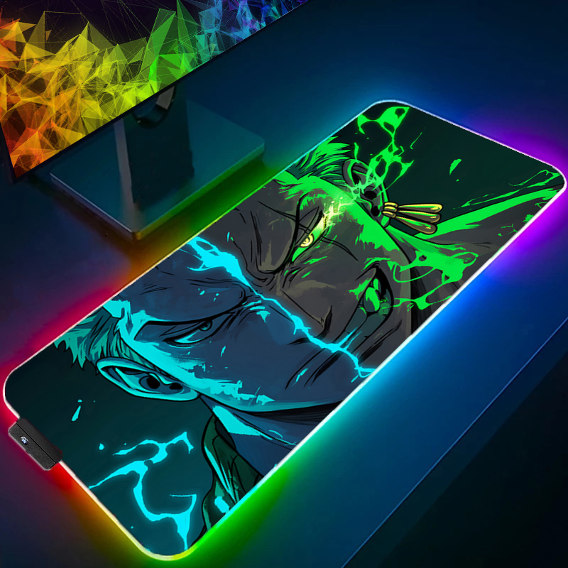 ONE PIECE Zoro Mouse Pad RGB G - Tech Accessories Desk ulasan dan harga