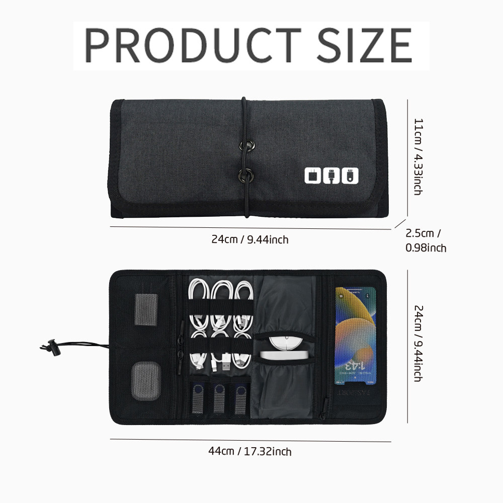 Tech Organizer Bag Cable Stora - Tech Accessories Travel ulasan dan harga