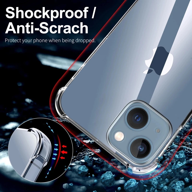 Shockproof Clear Phone Case Fo - Tech Accessories Iphone ulasan dan harga