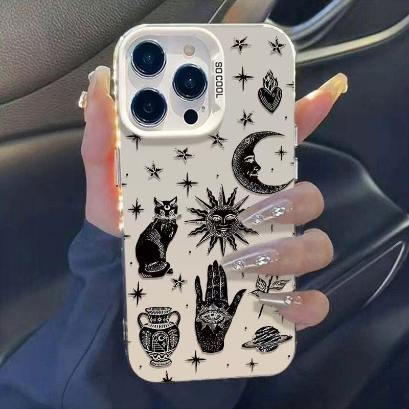 Sun Moon Cat Luxury Phone Case - Tech Accessories Iphone ulasan dan harga