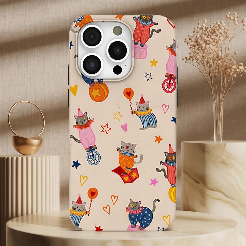 Circus Cat IPhone Case Kitten  - Tech Accessories Iphone ulasan dan harga
