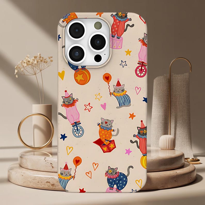 Circus Cat IPhone Case Kitten  - Tech Accessories Iphone ulasan dan harga