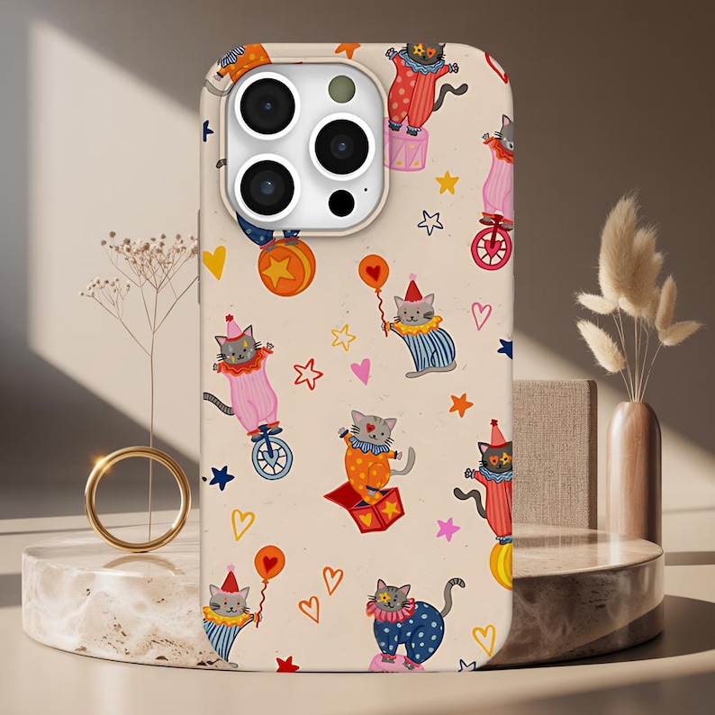 Circus Cat IPhone Case Kitten  - Tech Accessories Iphone ulasan dan harga