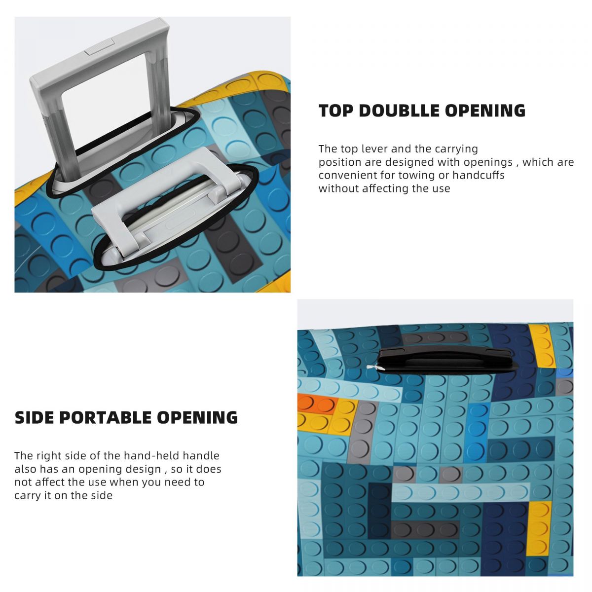Blue Tech Pixel Building Block - Tech Accessories Travel ulasan dan harga