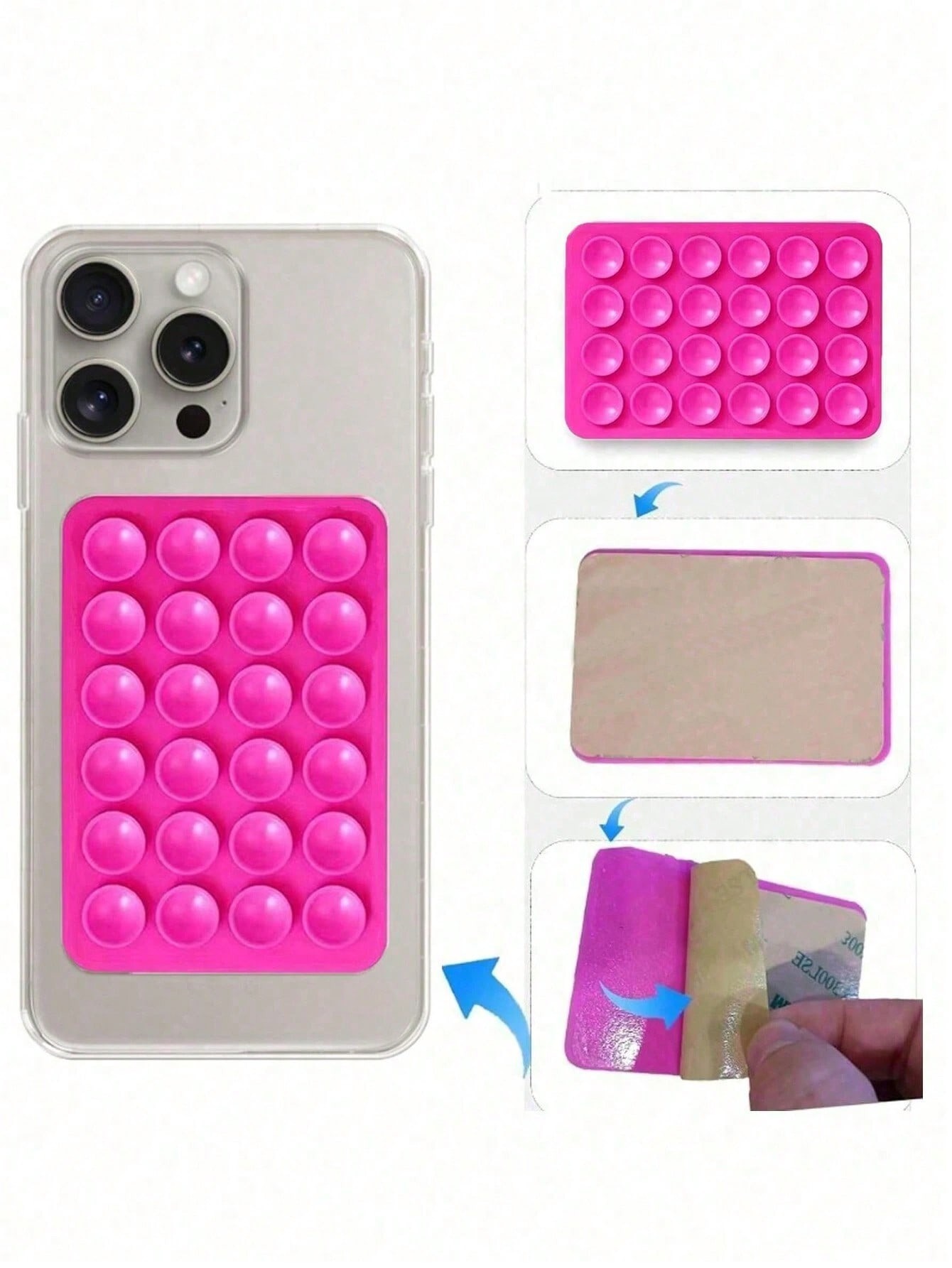 Silicone Suction Cup Square Ph - Tech Accessories Iphone ulasan dan harga